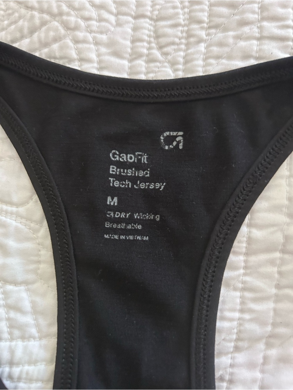 GAP Black Racerback Side-Drawstring Tank - Picture 2 of 6